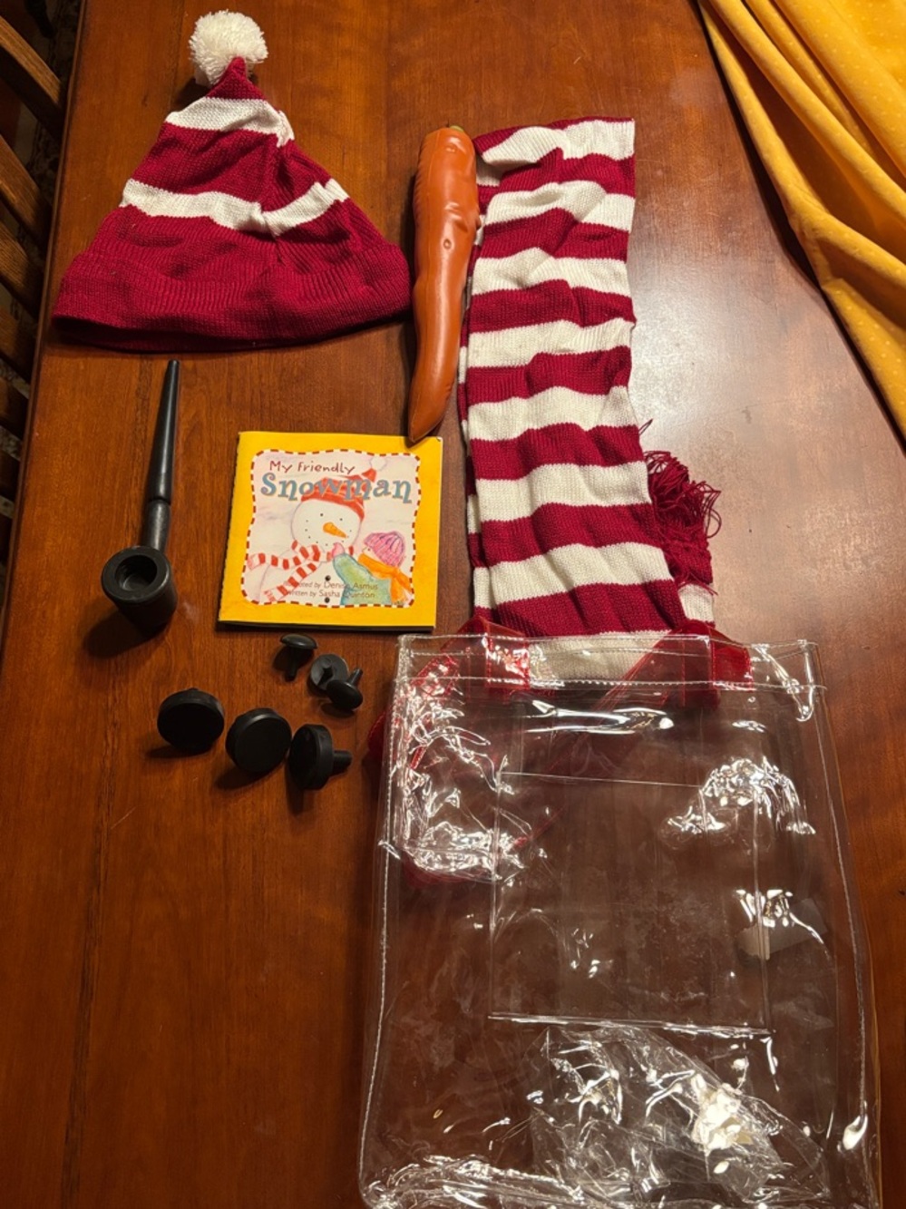 Snowman Set with Book and Bag.